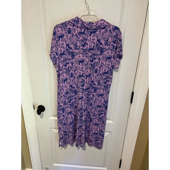 Lilly Pulitzer Renee Dress In Lilac Freesia Safari As I Can See size xL - Picture 4 of 9